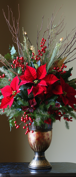 Winter Christmas Flower Arrangements