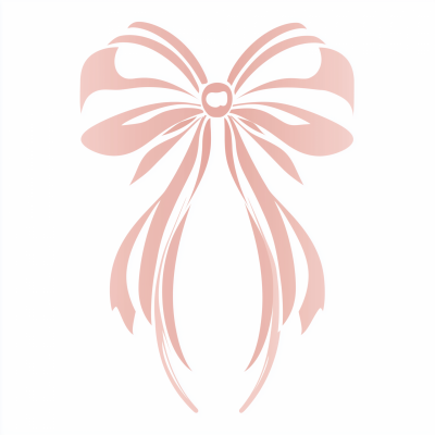 Rose Pink Bow Logo