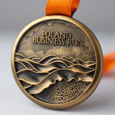 Poland Business Run Medal Design