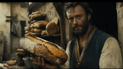 Jean Valjean Baking Bread