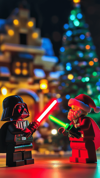 Lego Battle at Christmas