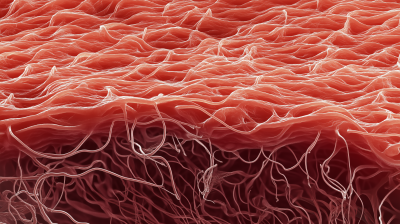 Closeup of Human Hair Follicle