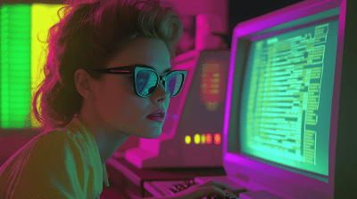 1980s Cyber Hacker Scene