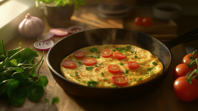 Freshly Prepared Omelet