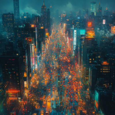 Nighttime Cityscape