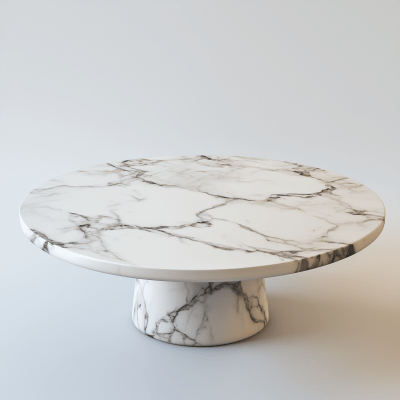 White Marble Round Table