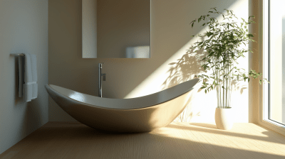 Modern Sink with Mirror