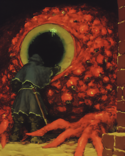 Giant Demon Eye in Carriage