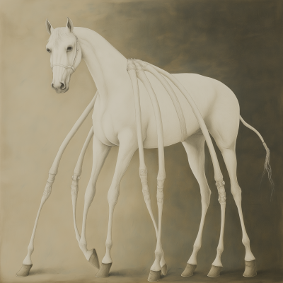White Horse with Eight Legs