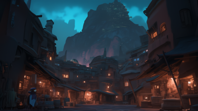 Alien Cantina at Night