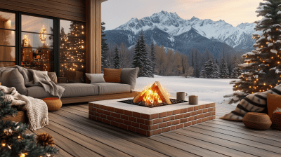 Cozy Mountain Cabin Deck