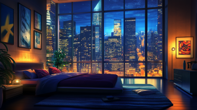 Luxury Penthouse Loft Bedroom