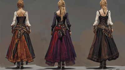 Pirate Woman Dress Concept Art