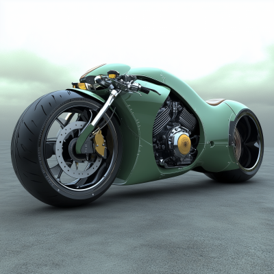 Porsche Style Motorbike