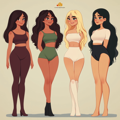 Diverse Body Shapes Illustration