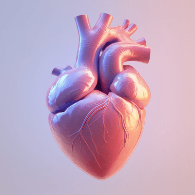 Cute Human Heart Illustration