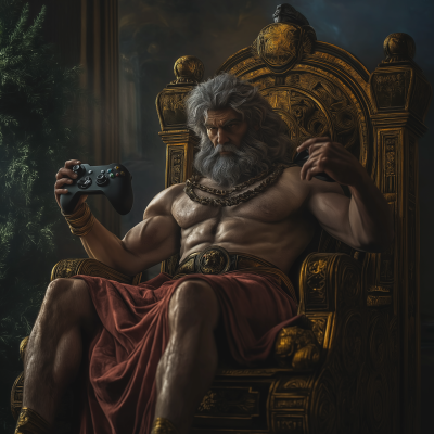 Zeus Playing Xbox