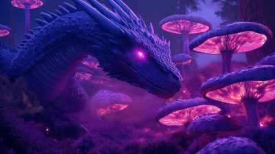 Eerie Purple Dragon