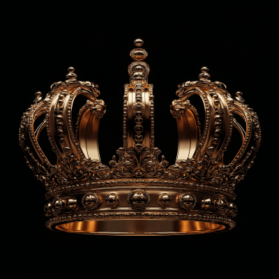 Dramatic Gold Crown