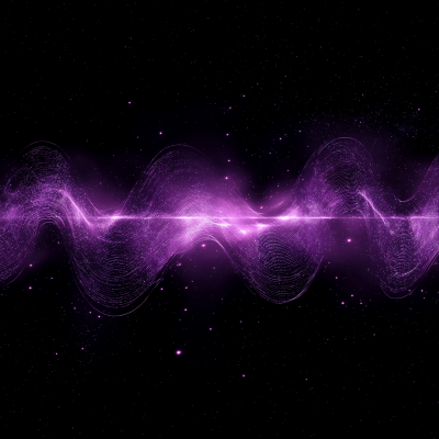 Purple Equalizer in Space