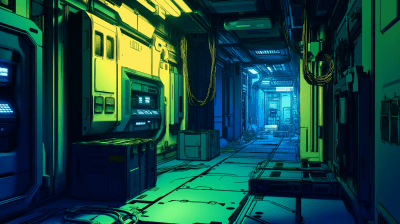 Futuristic Sci-Fi Hallway