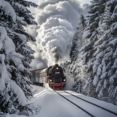 Winter Wonderland Steam Train