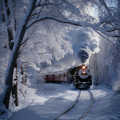 Winter Wonderland Steam Train