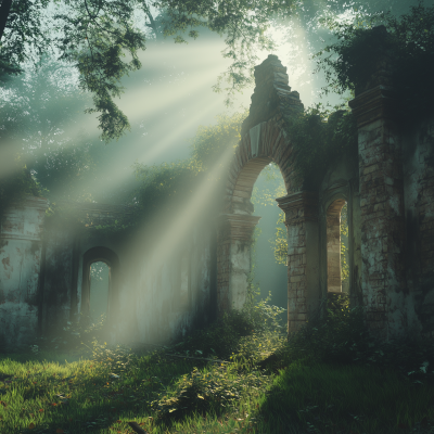 Forgotten Ruins in the Forest