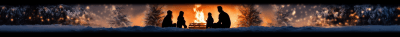 Family by the Fireplace