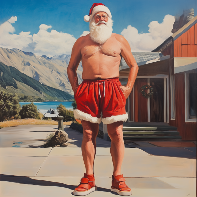 Santa in Wanaka