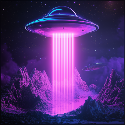 Synthwave UFO