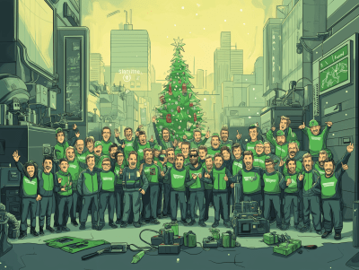Team Innovation Celebrating Christmas
