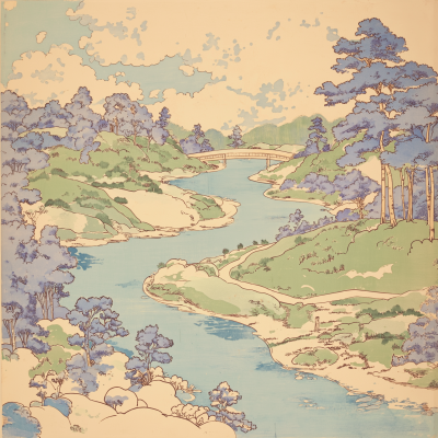 Winding River Landscape