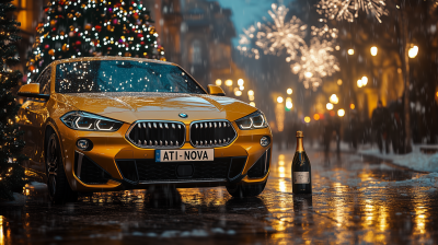 BMW X2 Christmas Night