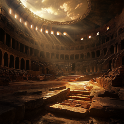 Interior of the Roman Colosseum