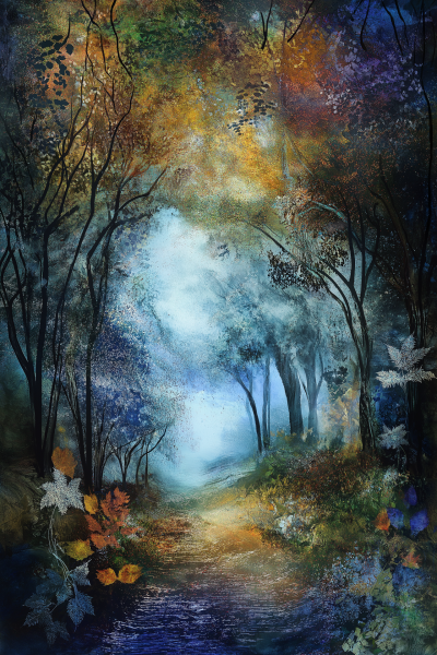 Ethereal Autumn Forest