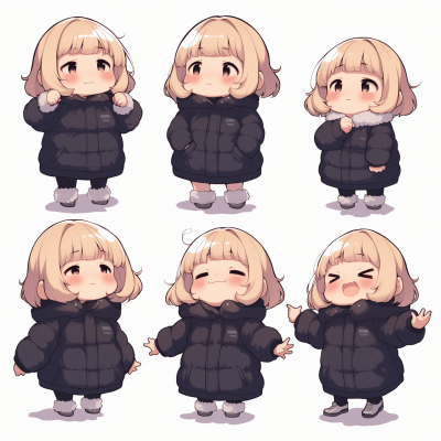 Chibi Girl in Winter Attire