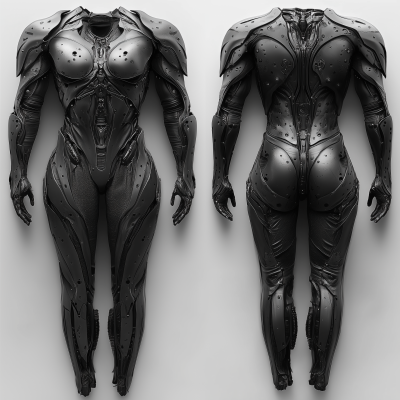 Comparison of H.R. Giger and Luis Royo Armor Styles