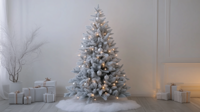 White and Silver Christmas Tree