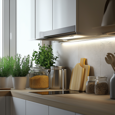 Bright Hyperrealistic Kitchen