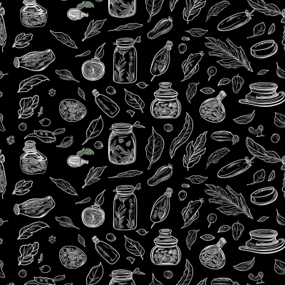 Spice Jar Outline Pattern