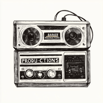 Barker Productions Vintage Illustration
