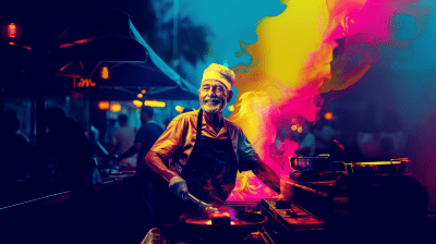 Grilling with Flames