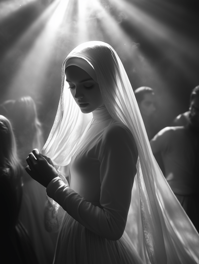 Dancing Nun in the Club