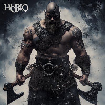 Viking Warrior with Axes