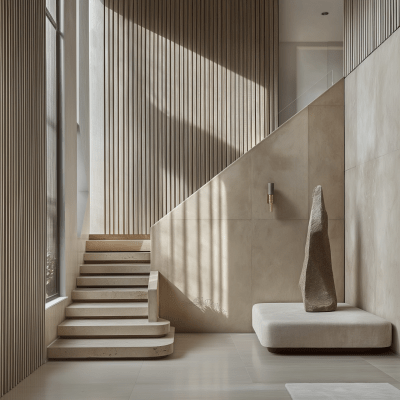 Calm Minimalist Staircase