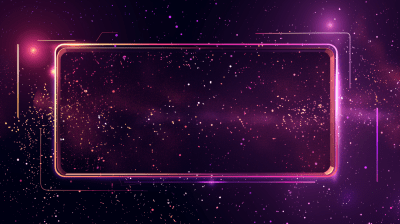 Futuristic Cosmic Speech Bubble
