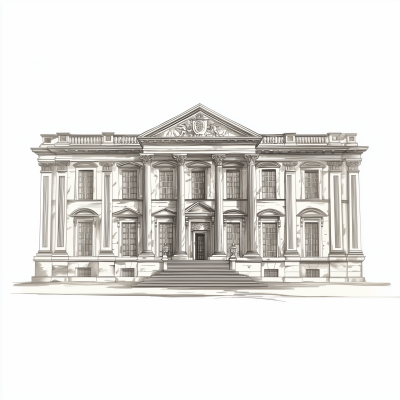 Academy Building Illustration