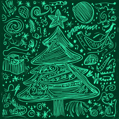 Christmas Doodle Art