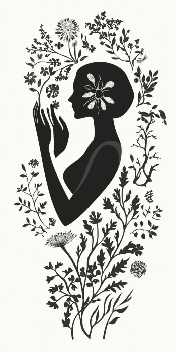 Fusion of Nature and Woman